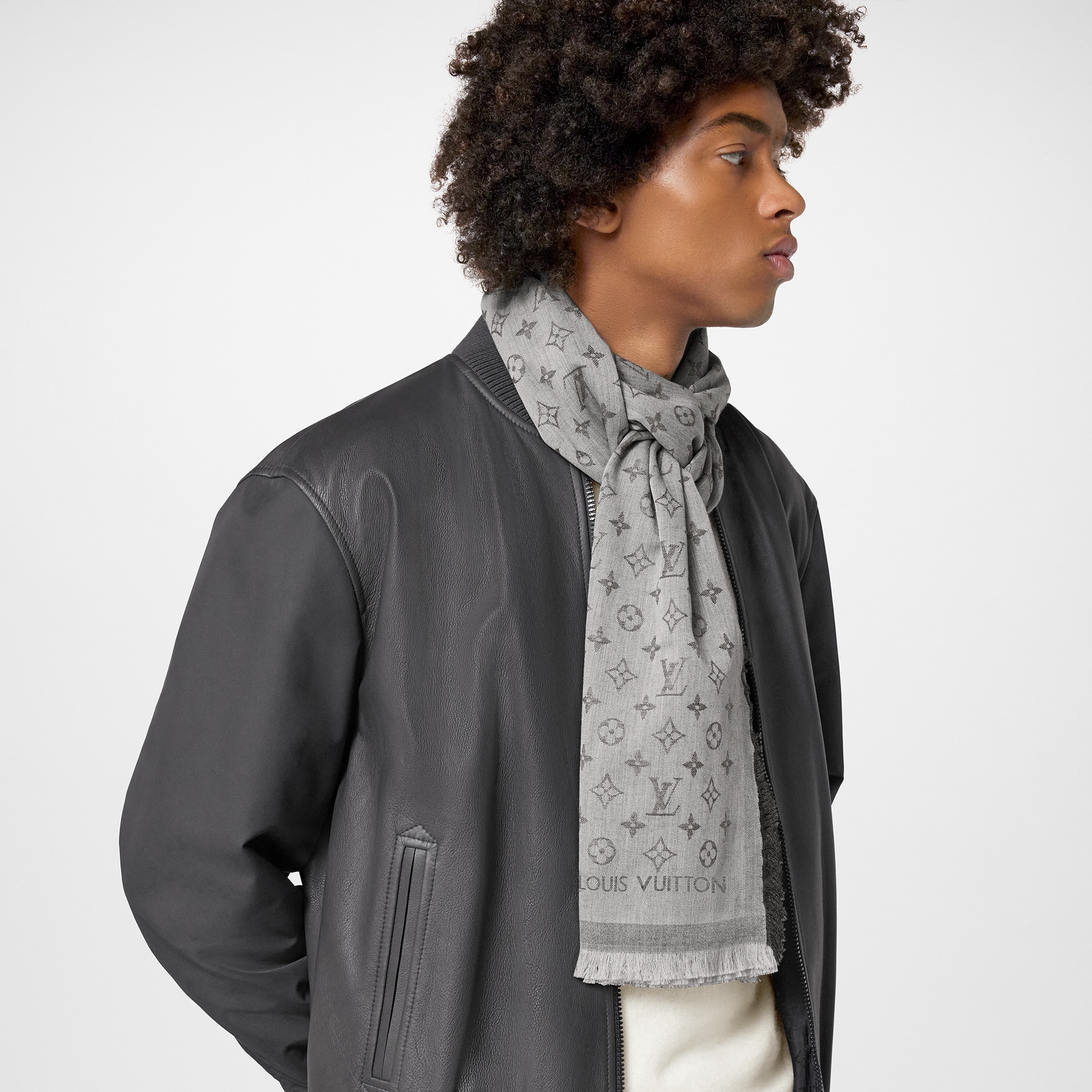 Monogram Essential Stole . - Luxury Accessories - M71619 Grey